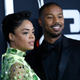 Tessa Thompson and Michael B. Jordan attend ‘Creed II’ New York Premiere on November 14, 2018 in New York City.